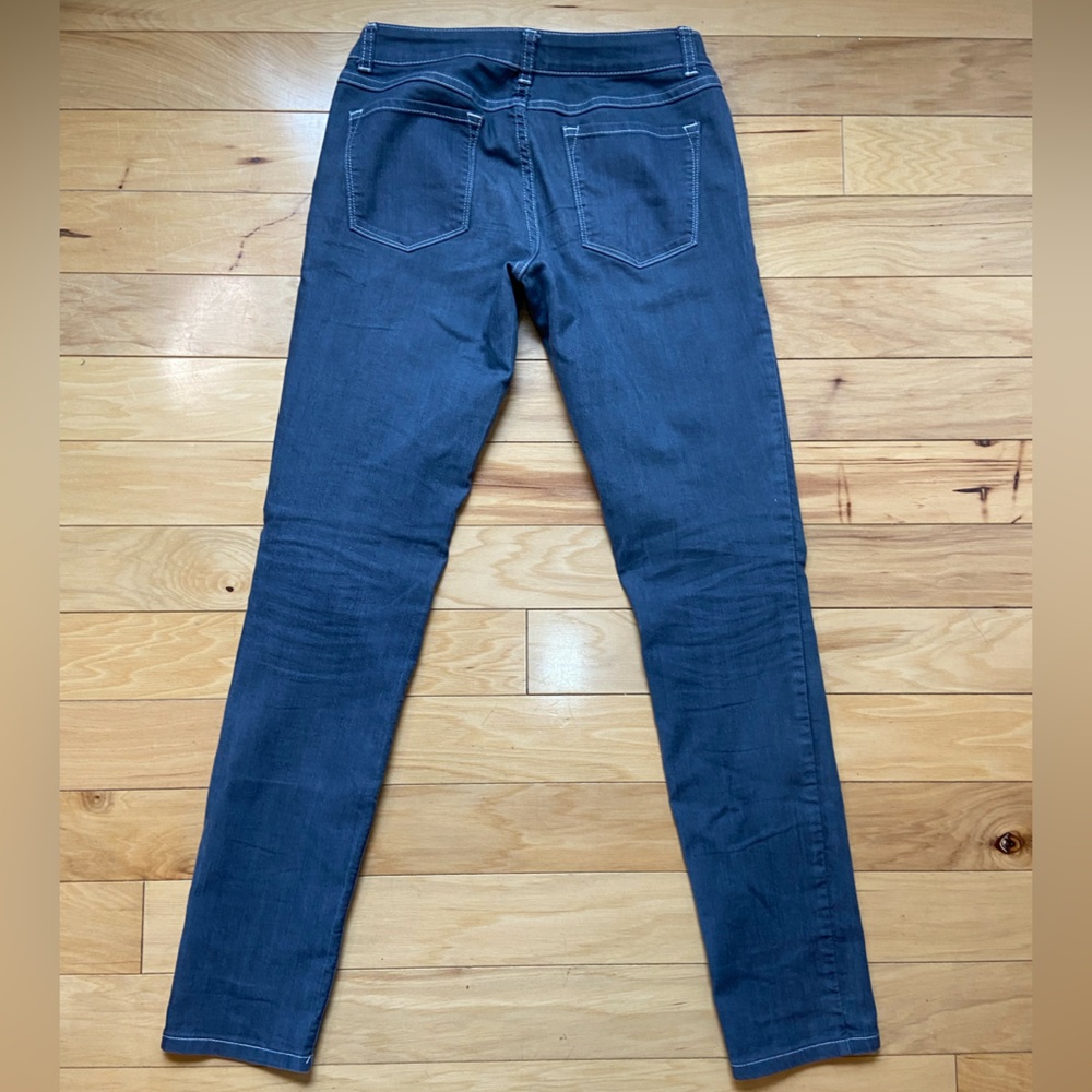 Prana Skinny‎ Jeans Womens Size 2 Low Rise Gray Denim Hiking Outdoor Pants - Picture 2 of 8